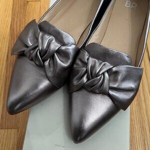 BP Nordstrom Leather Bow Flats
